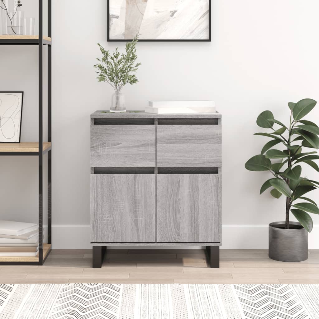 vidaXL Sideboard Grey Sonoma 60x35x70 cm Engineered Wood