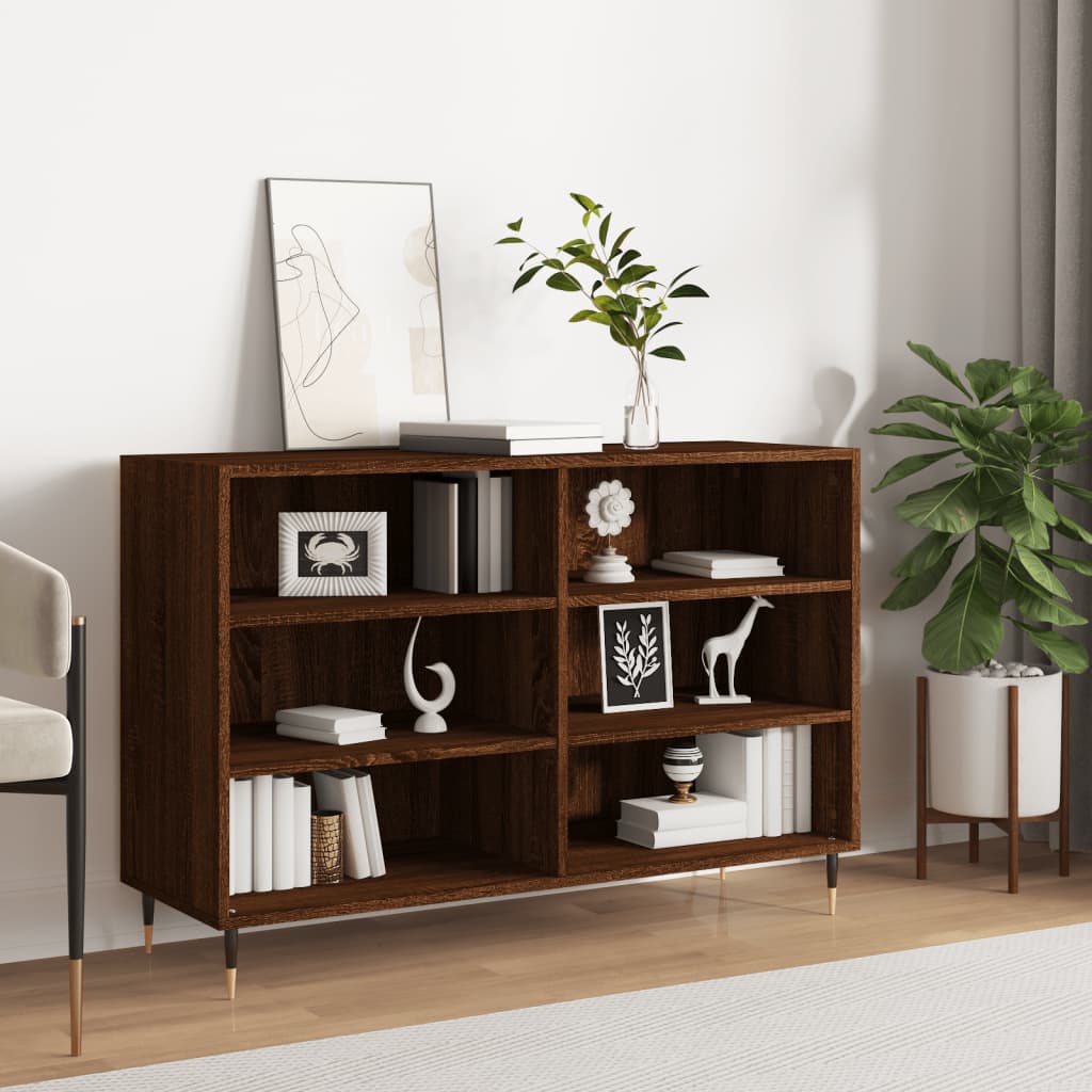 vidaXL Sideboard Brown Oak 103.5x35x70 cm Engineered Wood