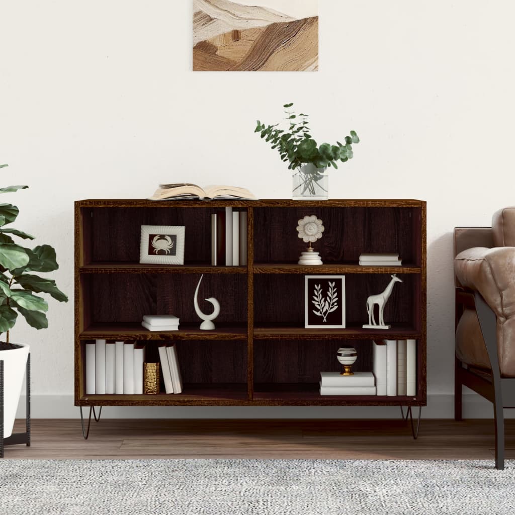 vidaXL Sideboard Brown Oak 103.5x35x70 cm Engineered Wood