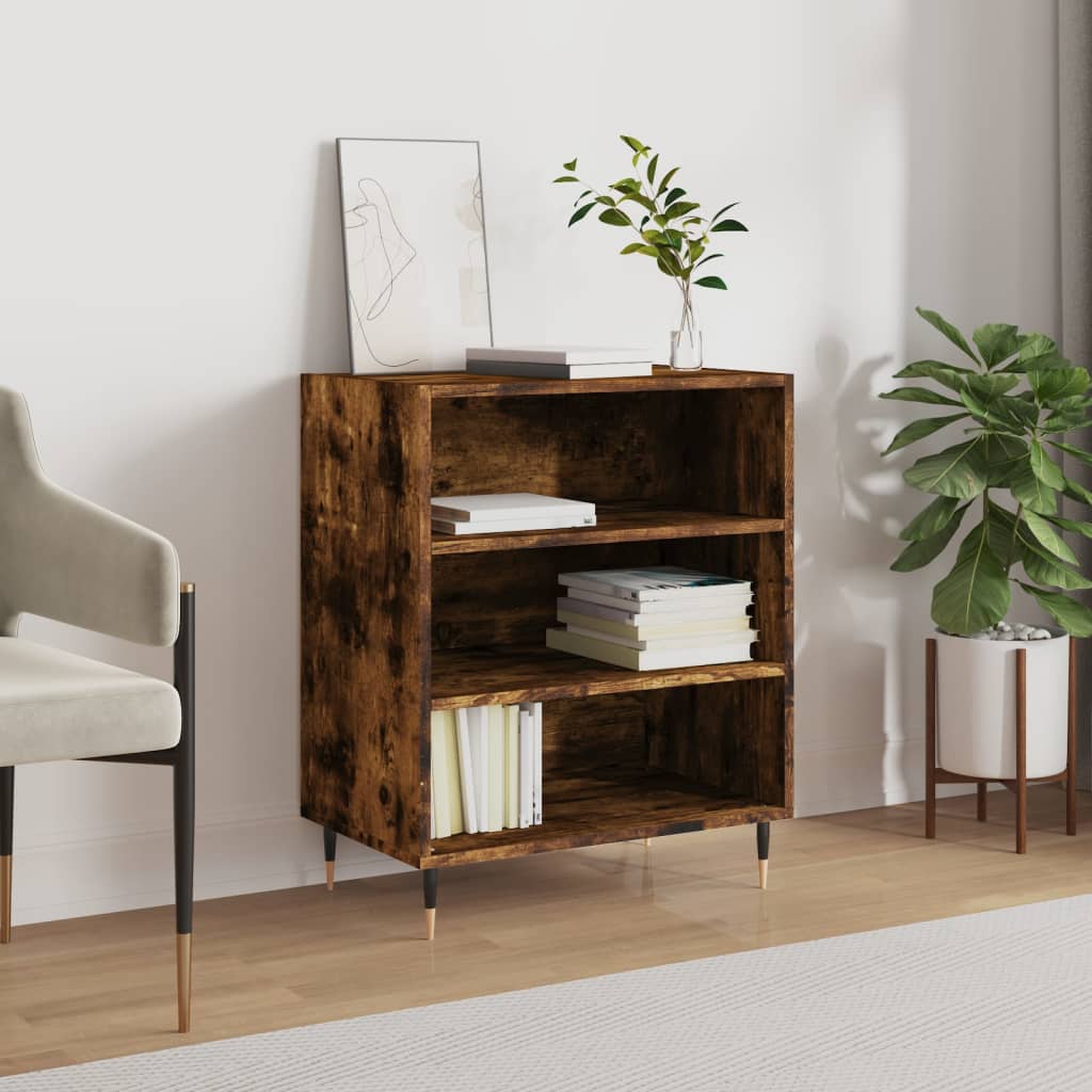 vidaXL Sideboard Smoked Oak 57x35x70 cm Engineered Wood