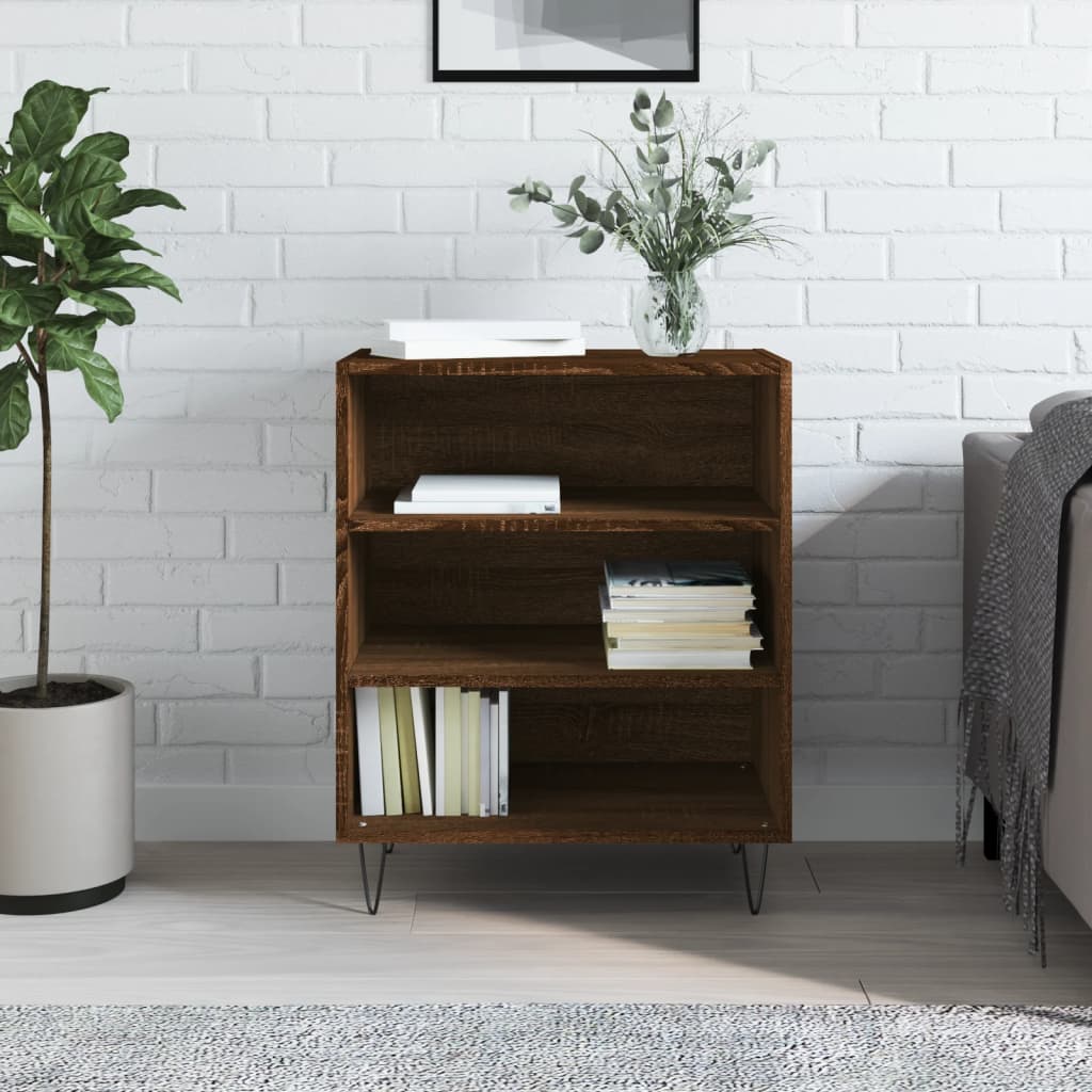 vidaXL Sideboard Brown Oak 57x35x70 cm Engineered Wood