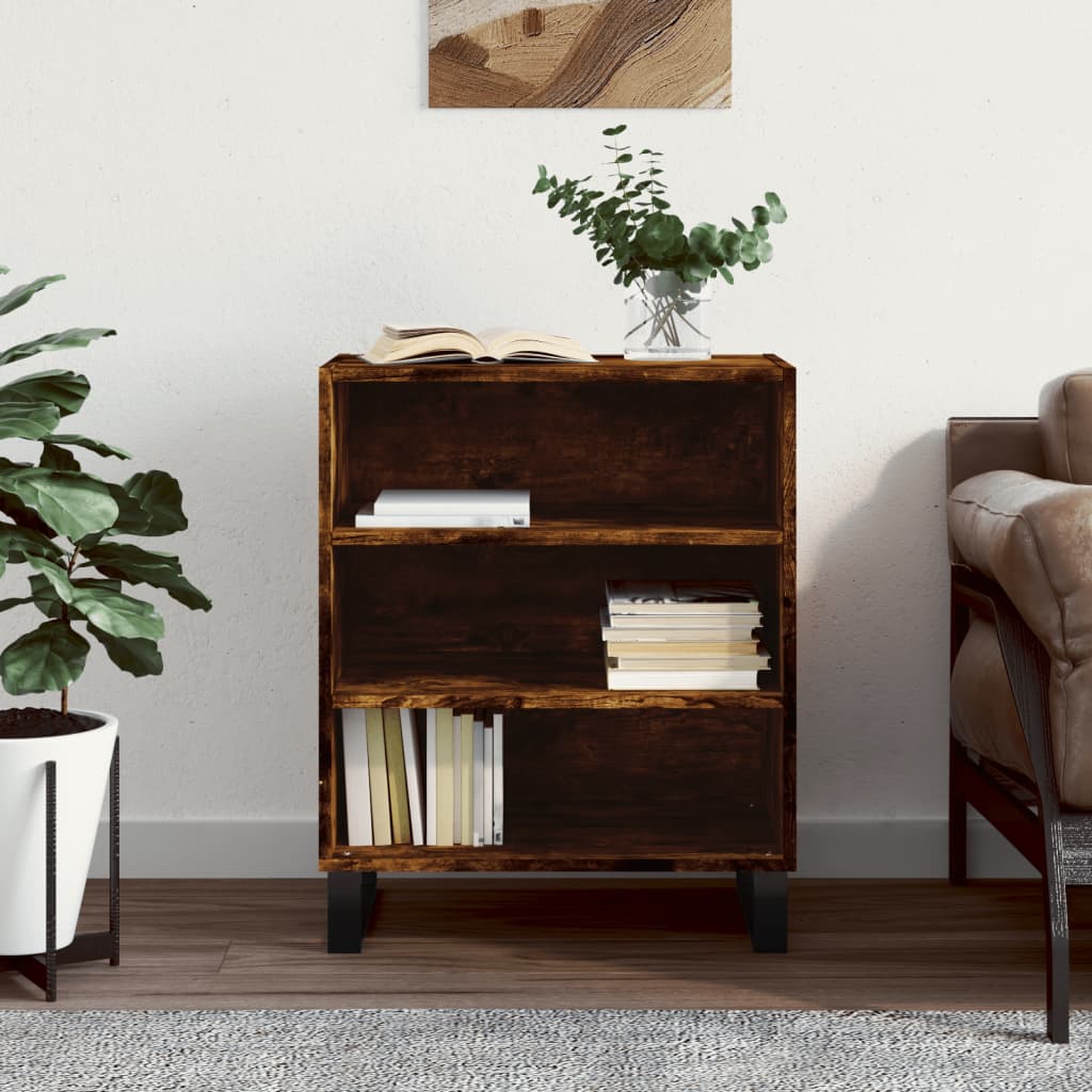 vidaXL Sideboard Smoked Oak 57x35x70 cm Engineered Wood