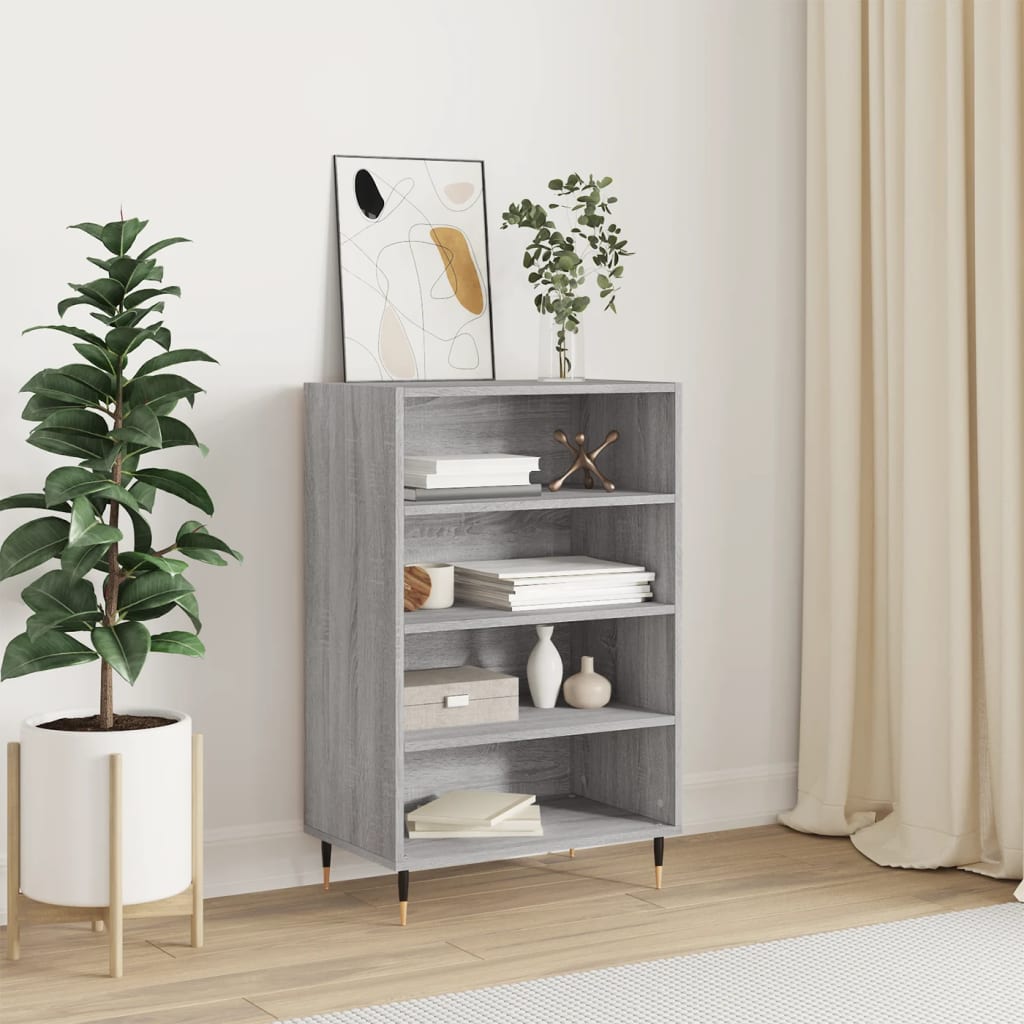 vidaXL Highboard Grey Sonoma 57x35x90 cm Engineered Wood