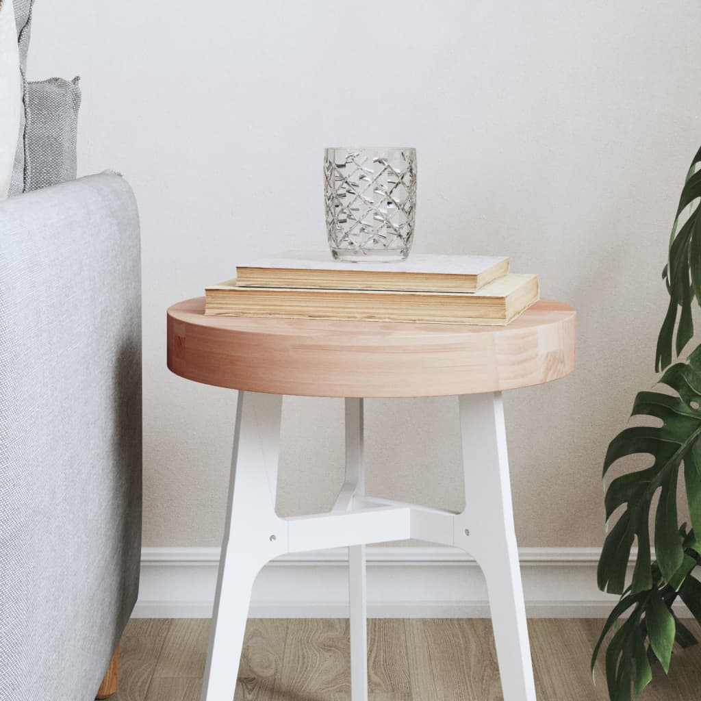 vidaXL Table Top Ì÷30x4 cm Round Solid Wood Beech