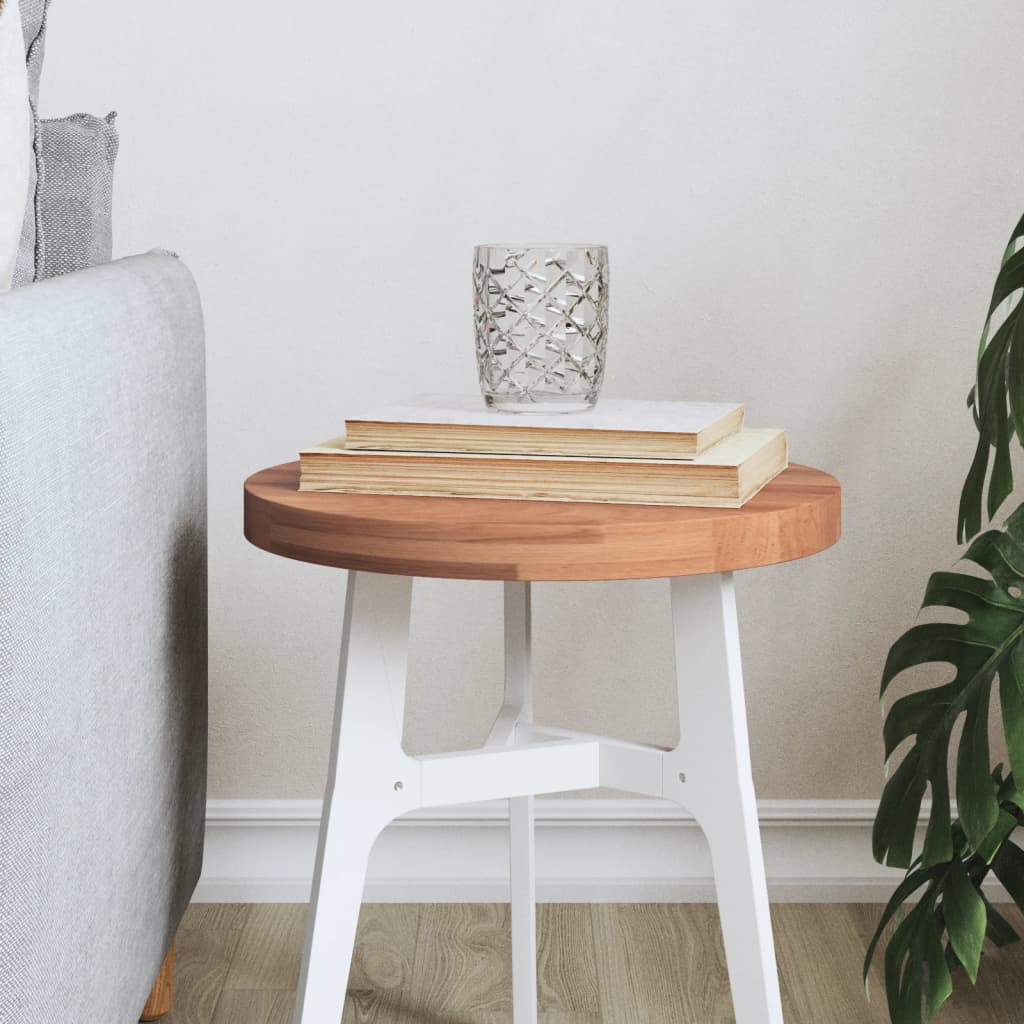 vidaXL Table Top Ì÷30x2.5 cm Round Solid Wood Beech