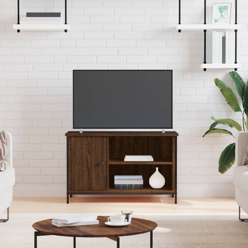 vidaXL TV Cabinet Brown Oak 80x40x50 cm Engineered Wood