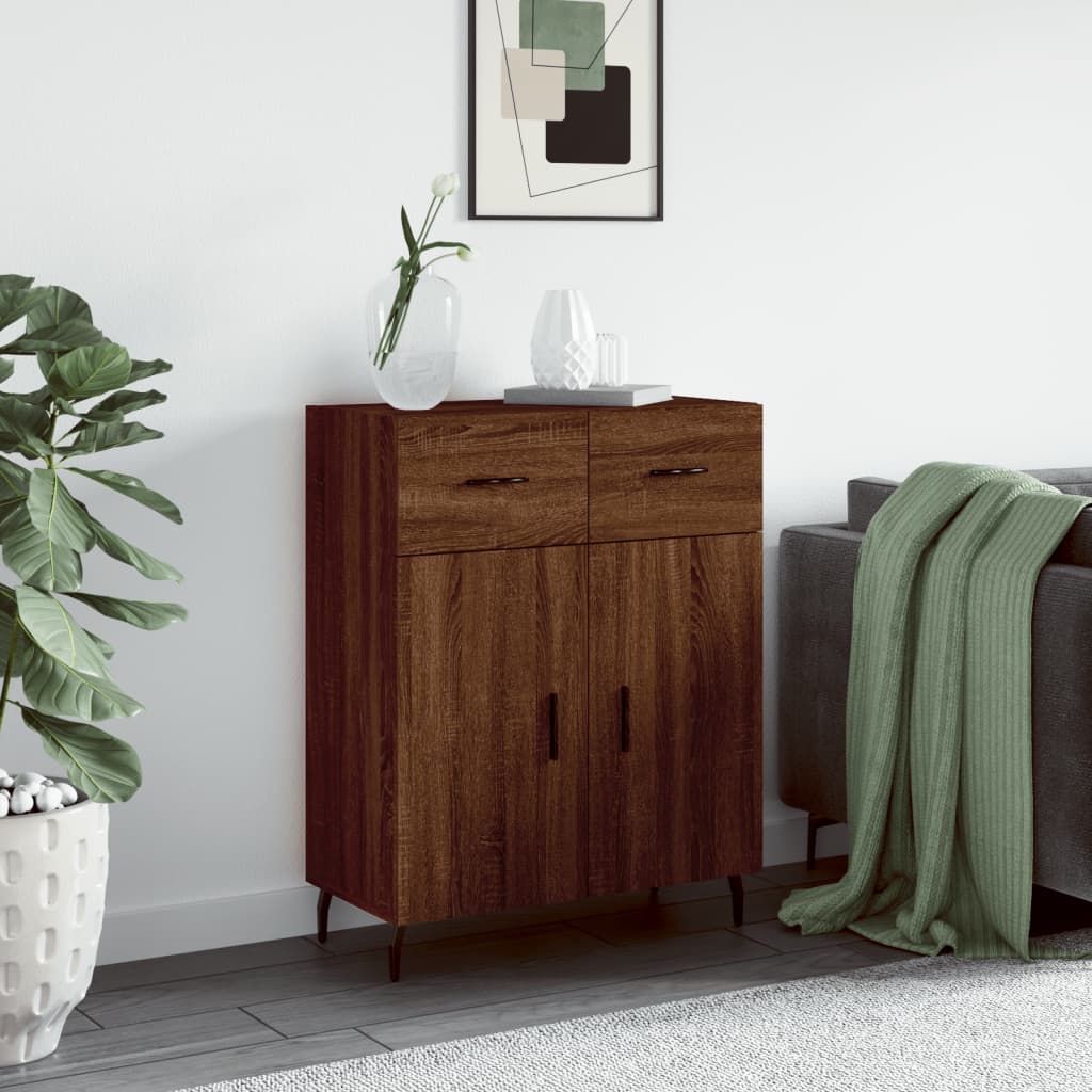 vidaXL Sideboard Brown Oak 69.5x34x90 cm Engineered Wood