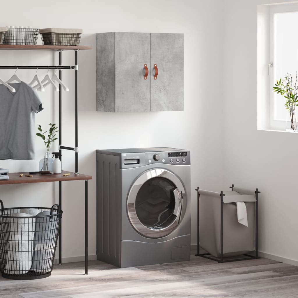 vidaXL Wall Cabinet Concrete Grey 60x31x60 cm Engineered Wood