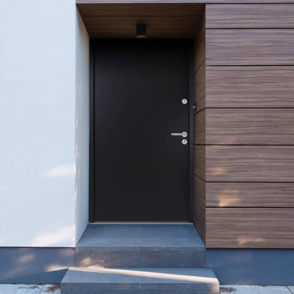 vidaXL Front Door Anthracite 100x200 cm Aluminium