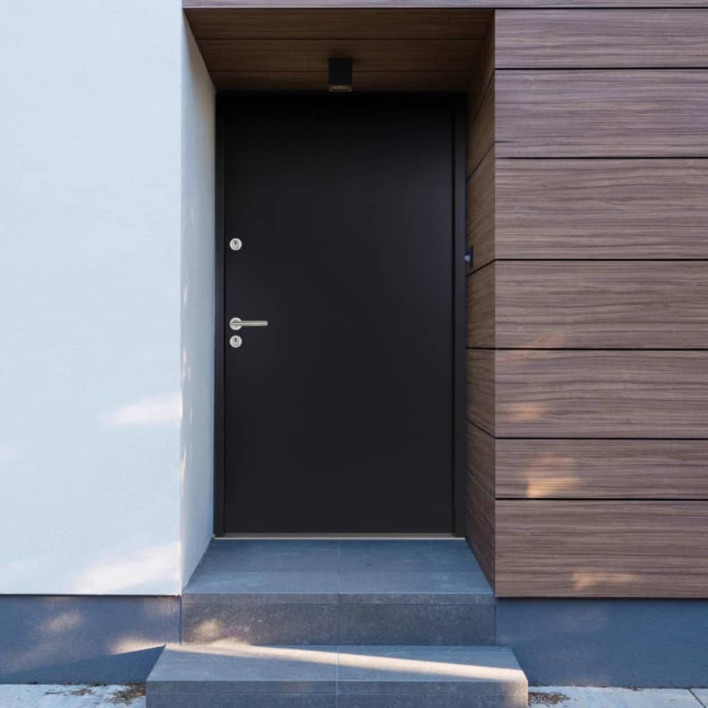 vidaXL Front Door Anthracite 90x200 cm Aluminium
