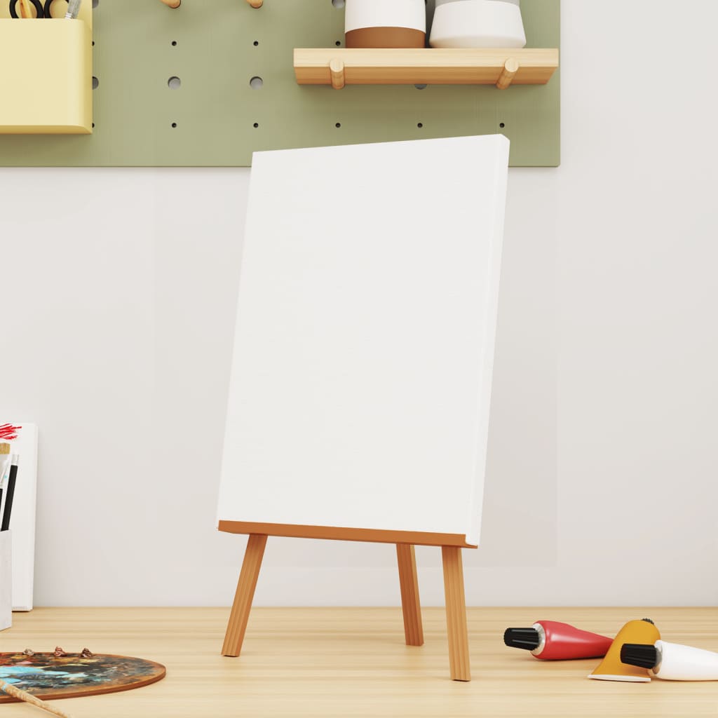 vidaXL Stretched Canvases 12 pcs White Fabric and Solid Wood Pine