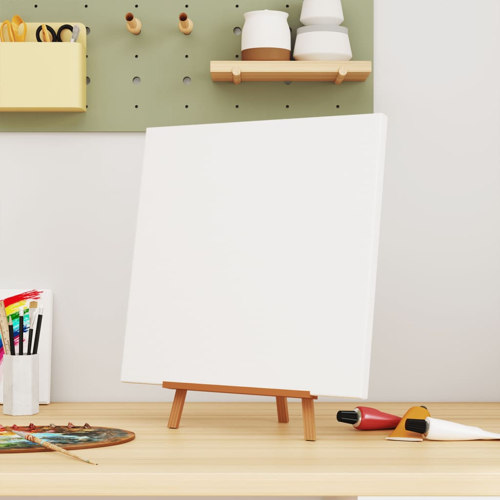vidaXL Stretched Canvases 12 pcs White Fabric and Solid Wood Pine
