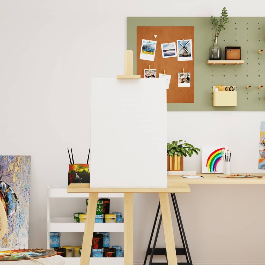vidaXL Stretched Canvases 12 pcs White Fabric and Solid Wood Pine