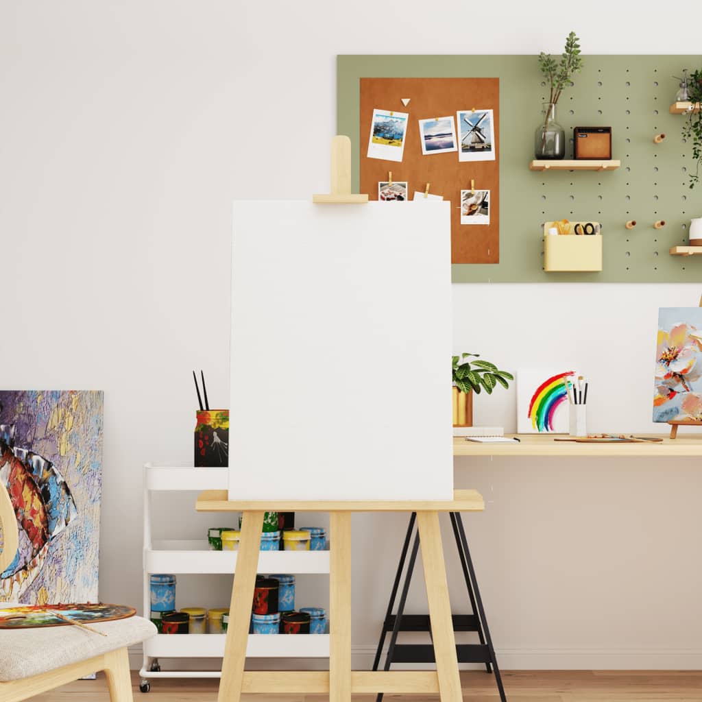 vidaXL Stretched Canvases 12 pcs White Fabric and Solid Wood Pine