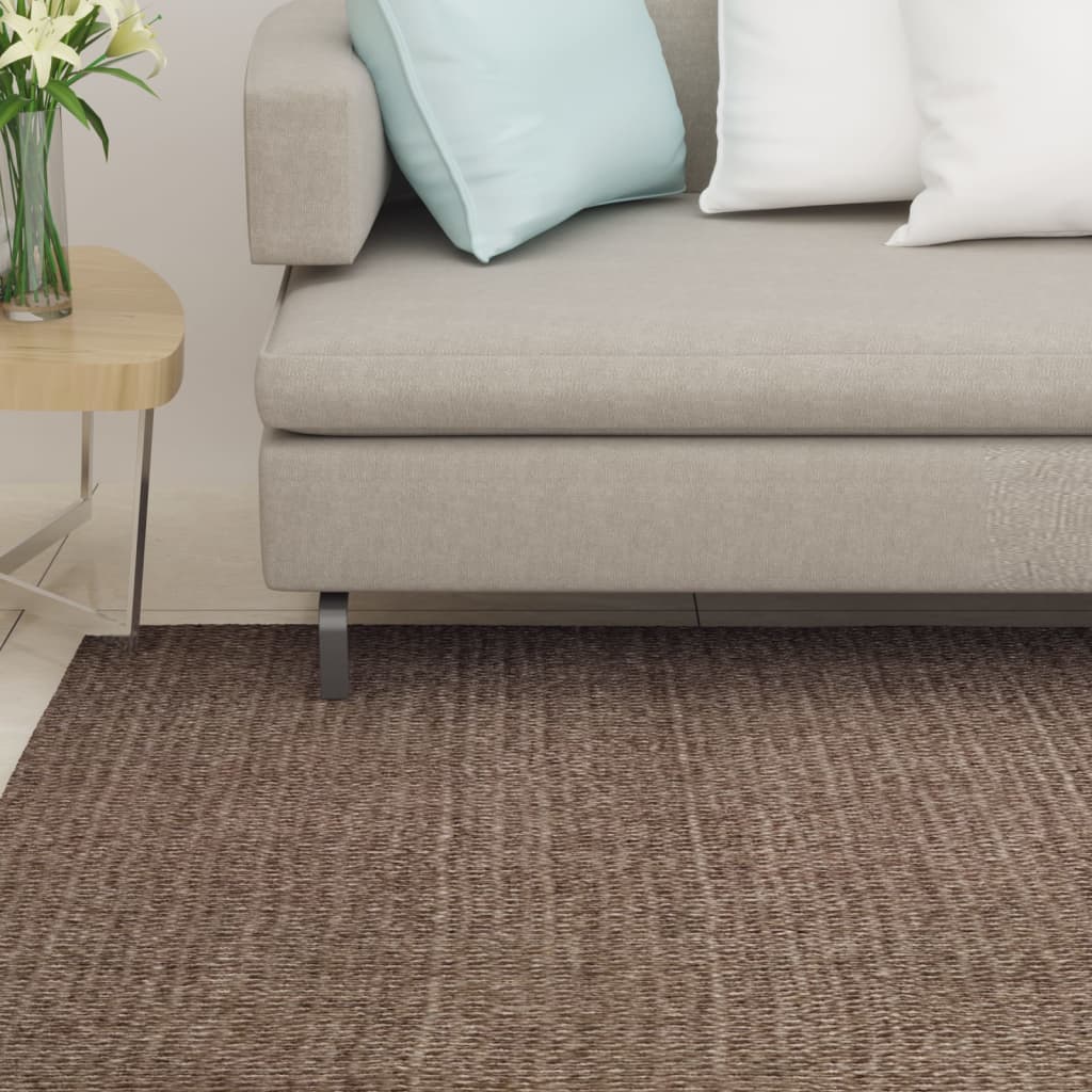 vidaXL Sisal Rug for Scratching Post Brown 80x300 cm