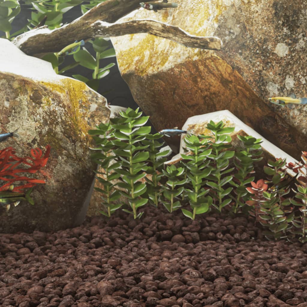 vidaXL Volcanic Rocks 10 kg Red 3-5 cm