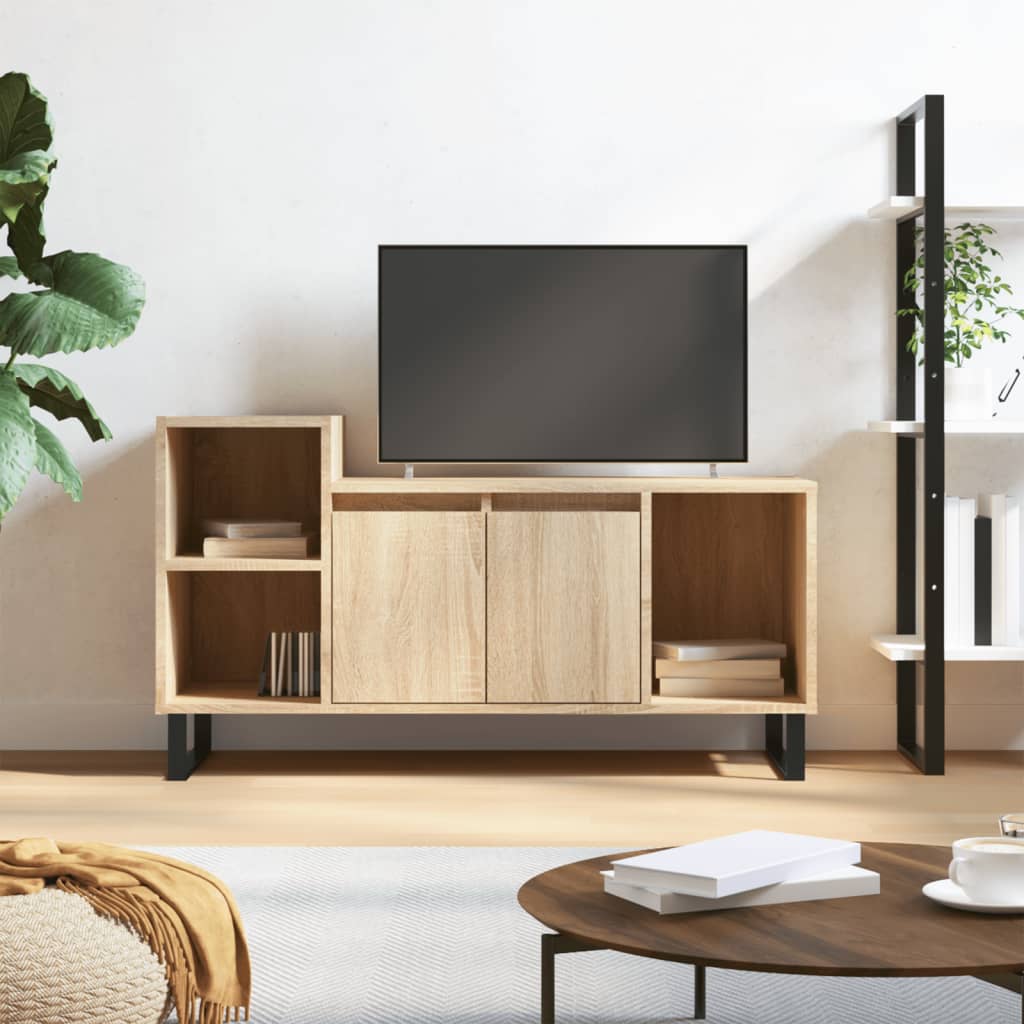 vidaXL TV Cabinet Sonoma Oak 100x35x55 cm Engineered Wood