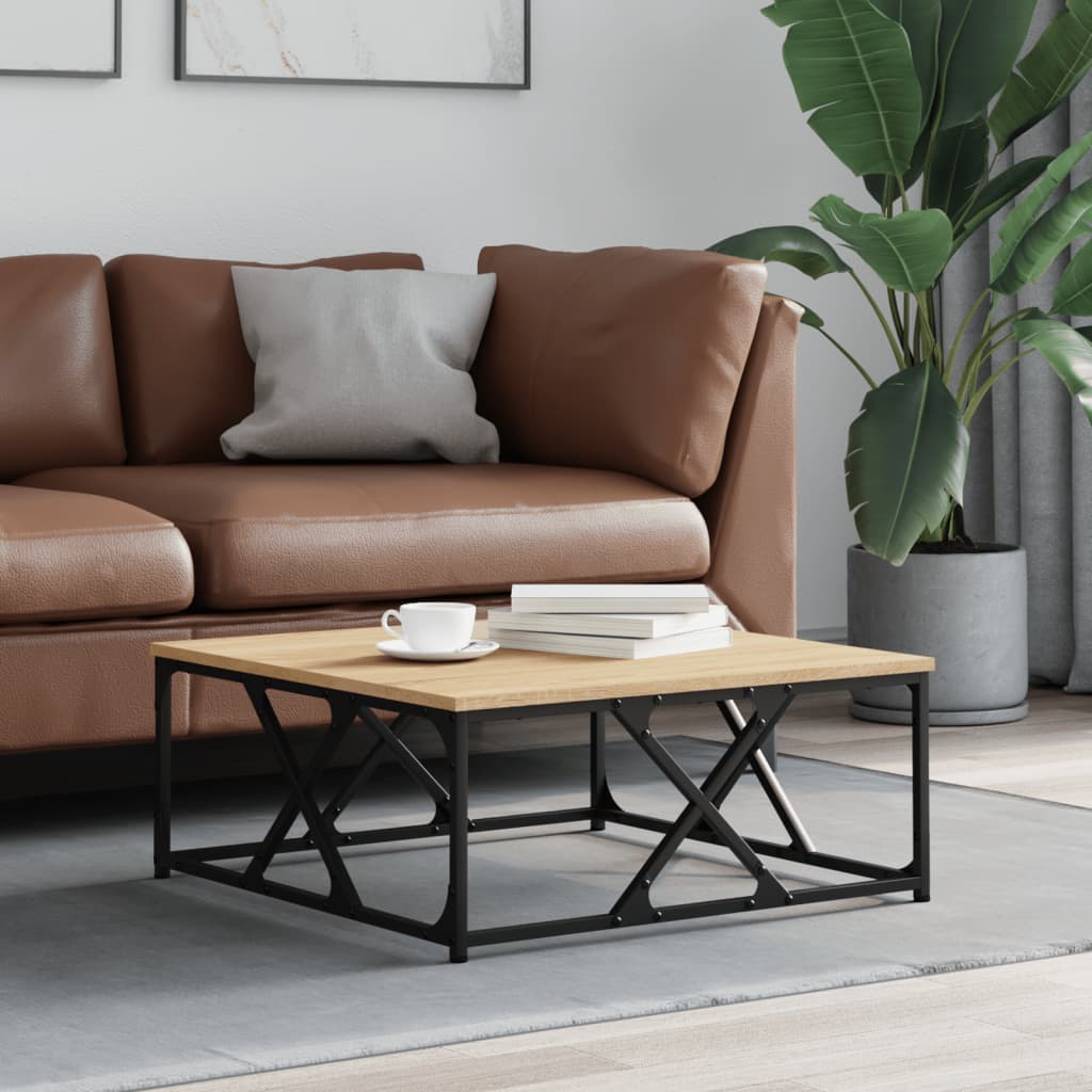 vidaXL Coffee Table Sonoma Oak 70x70x30 cm Engineered Wood