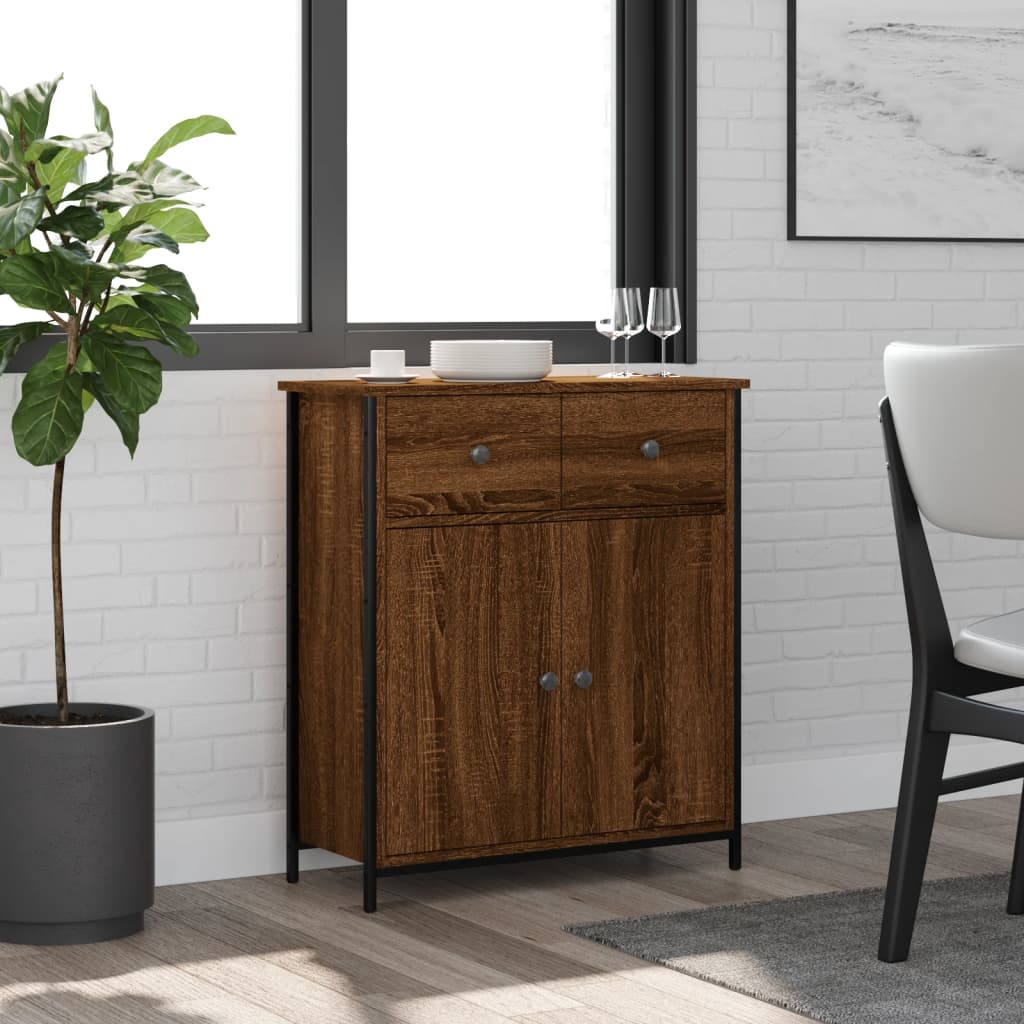 vidaXL Sideboard Brown Oak 70x30x80 cm Engineered Wood