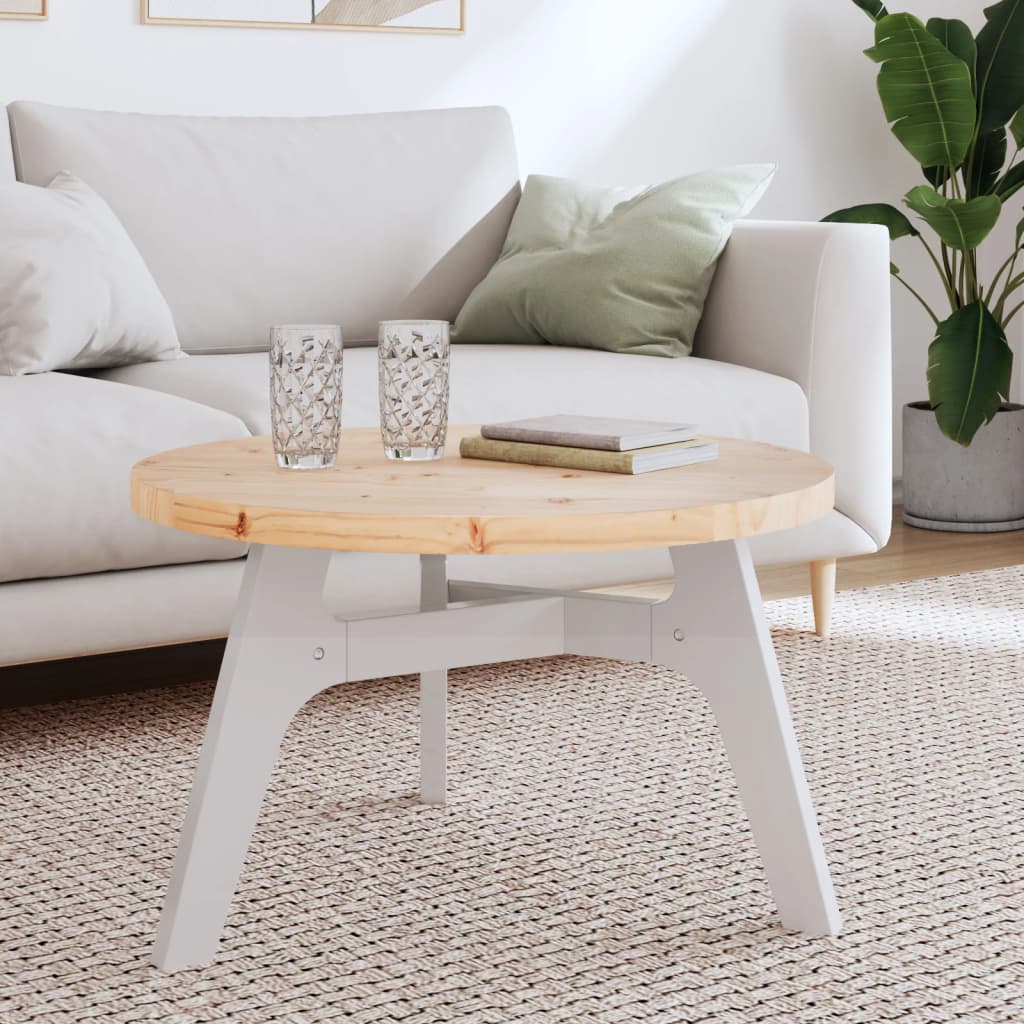 vidaXL Table Top Round Ì÷70x3 cm Solid Wood Pine