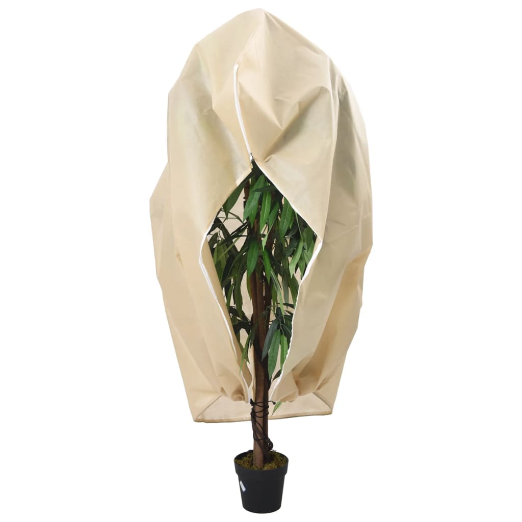 vidaXL Plant Fleece Cover with Zip 70 g/må_ 3.93x3.5 m