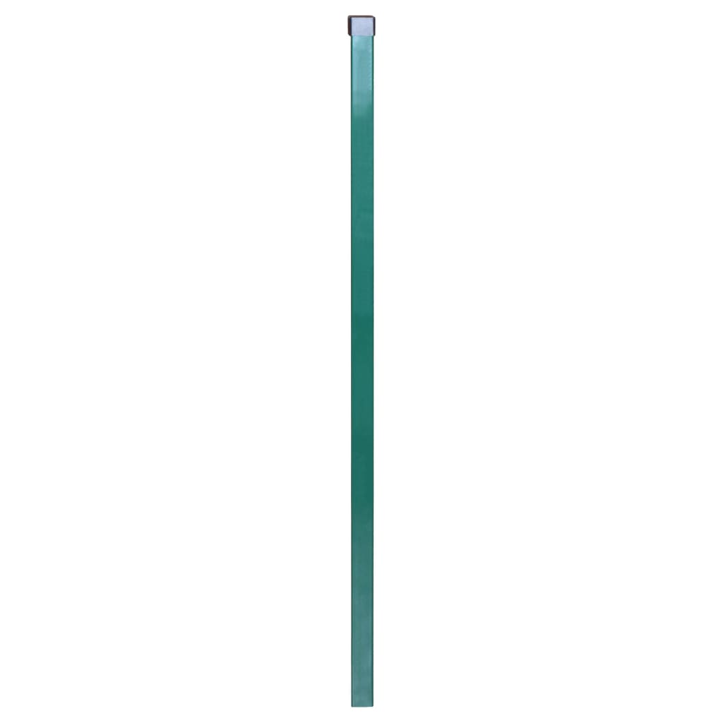vidaXL Fence Posts 10 pcs Green 150 cm Galvanised Steel
