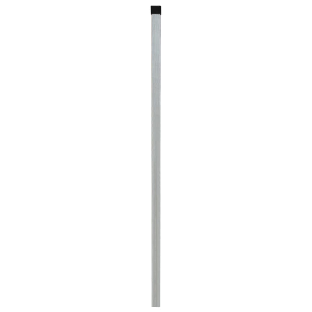 vidaXL Fence Posts 10 pcs Silver 130 cm Galvanised Steel