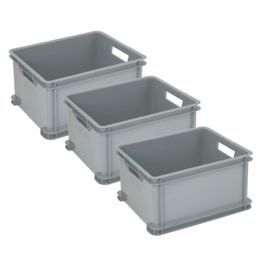 Curver Storage Box Unibox 3x30 L Silver