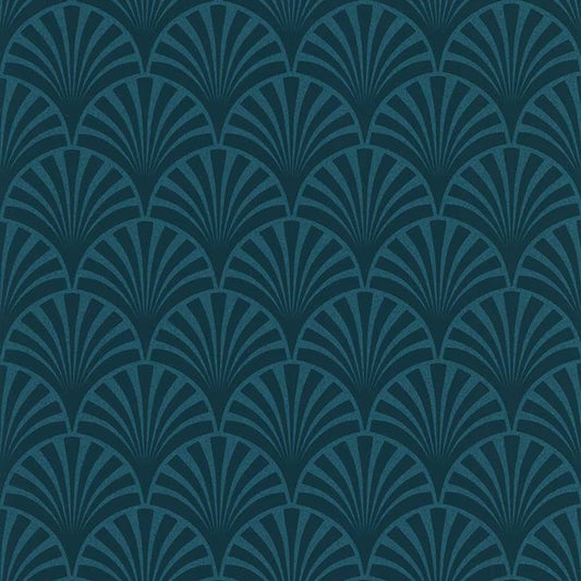 Noordwand couleurs & mati̬res Wallpaper 20's Pattern Artdeco Blue