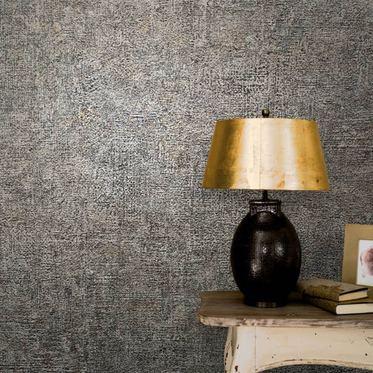 Noordwand Vintage Deluxe Wallpaper Stucco Look Grey