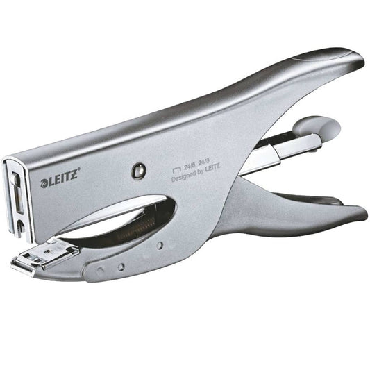 Leitz Stapling Pliers Back Loader 24/6 Silver