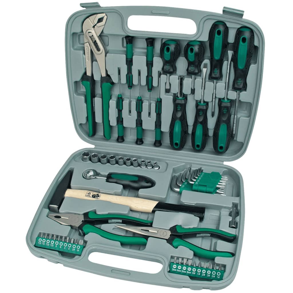 BrÌ_der Mannesmann 57 Piece Tool Set Green 29057