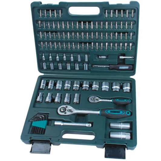 BrÌ_der Mannesmann 115 Piece Ratcheting Socket Spanner Set 98415