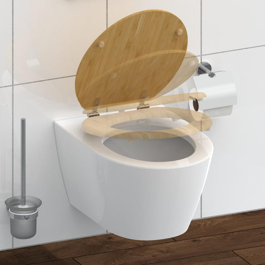 SCHÌÏTTE Toilet Seat Soft-close NATURAL BAMBOO