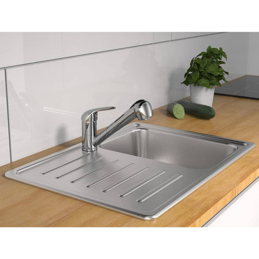 SCHÌÏTTE Sink Mixer with Pull-out Spray FALCON Chrome