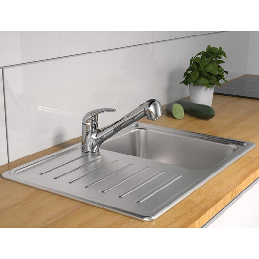 SCHÌÏTTE Sink Mixer with Pull-out Spray ALBATROS Chrome