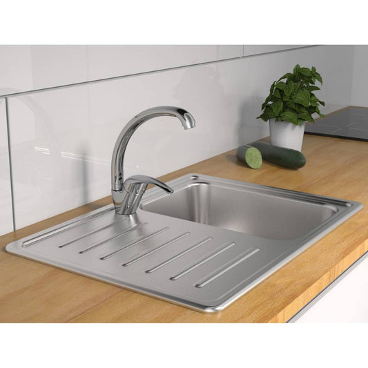 SCHÌÏTTE Sink Mixer with Round Spout DIZIANI Chrome