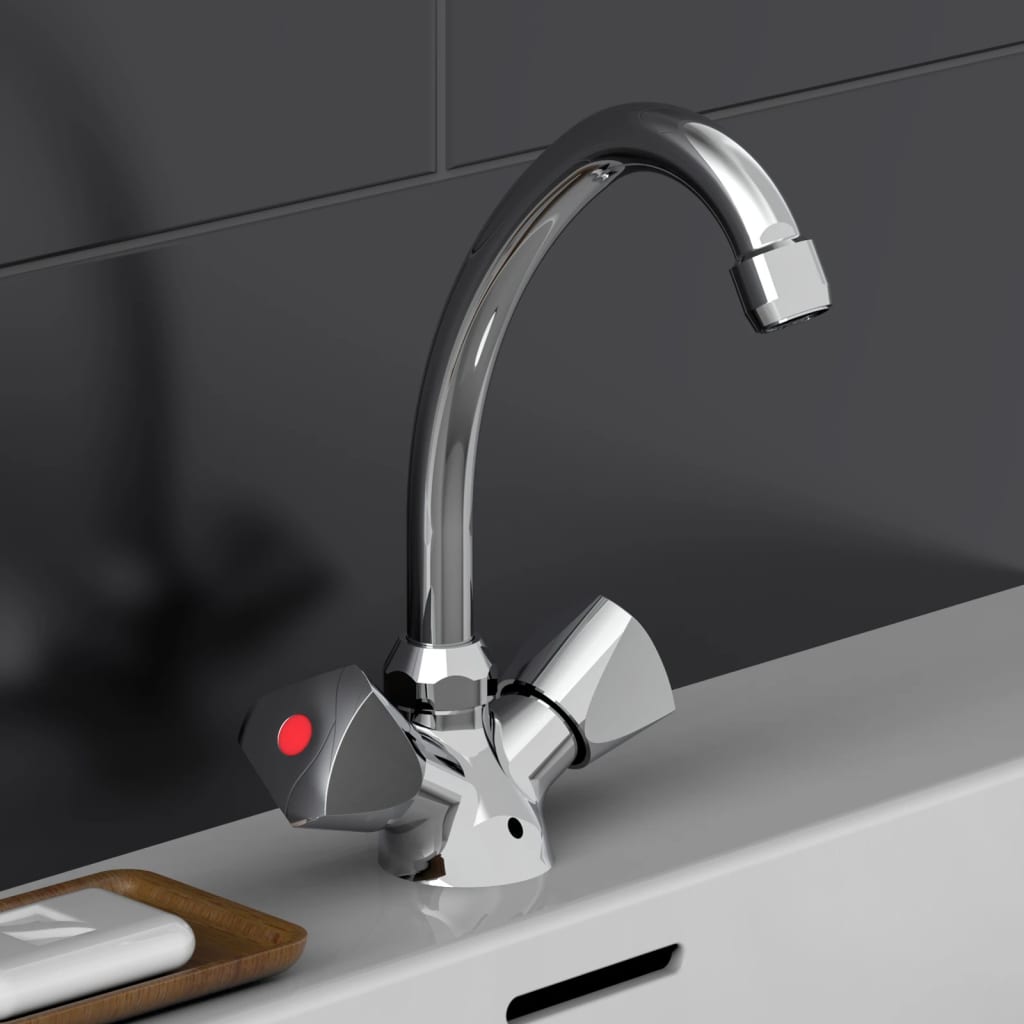 SCHÌÏTTE 2-Handle basin mixer SAVINO Chrome