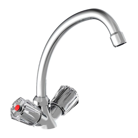 SCHÌÏTTE 2-Handle Sink Mixer Duo-Mix II Low Pressure Chrome