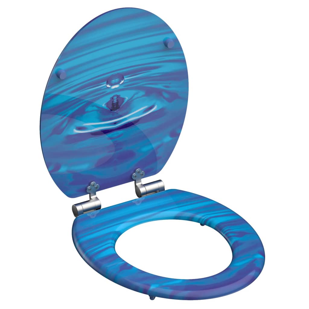 SCHÌÏTTE Toilet Seat with Soft-Close BLUE DROP
