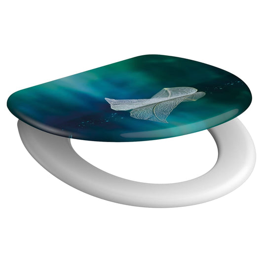 SCHÌÏTTE Toilet Seat with Soft-Close FALLEN LEAF