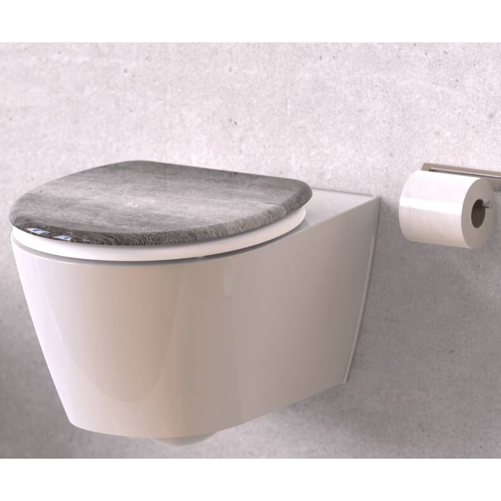 SCHÌÏTTE Toilet Seat with Soft-Close INDUSTRIAL GREY
