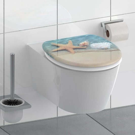 SCHÌÏTTE Toilet Seat with Soft-Close BEACH