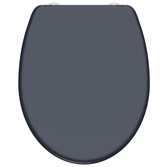 SCHÌÏTTE Duroplast Toilet Seat with Soft-Close Quick Release ANTHRAZIT