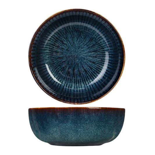 Cosy & Trendy Bowl with Stripes Pattern Atlantis 6 pcs Ì÷16.5 cm Blue