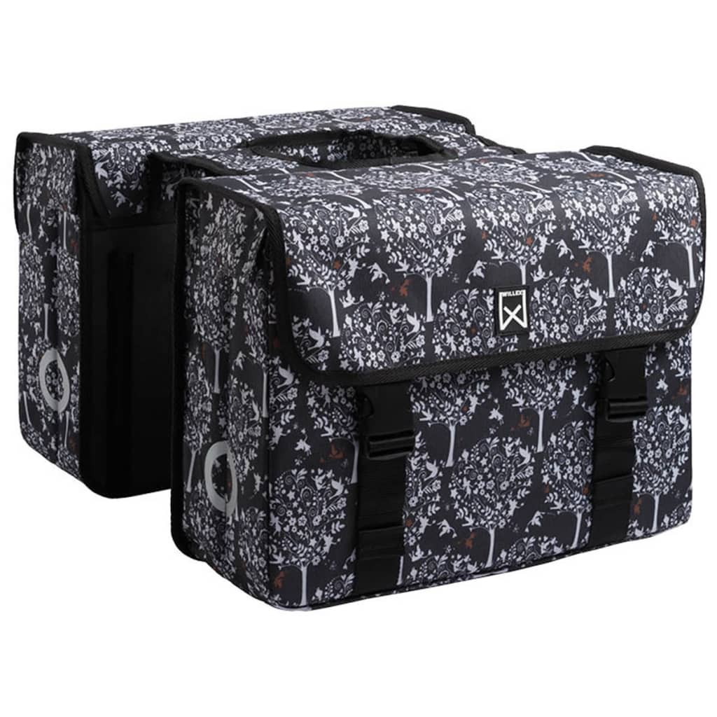 Willex Bicycle Panniers 36 L Black and Brown Fantasy Trees 13961