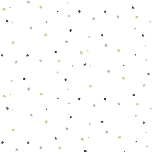 Noordwand Wallpaper Mondo baby Little Stars Beige and White