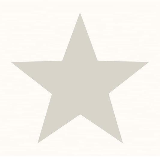 Noordwand Wallpaper Friends & Coffee Big Stars White and Metallic
