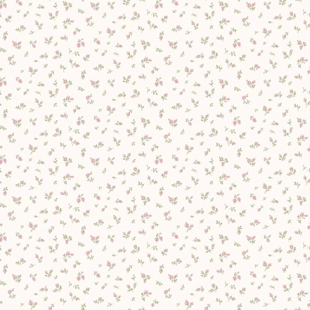 Noordwand Wallpaper Blooming Garden 6 Little Roses White and Pink