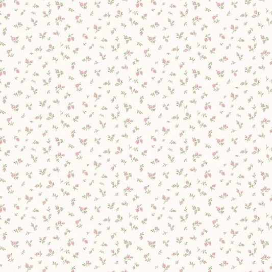Noordwand Wallpaper Blooming Garden 6 Little Roses White and Pink